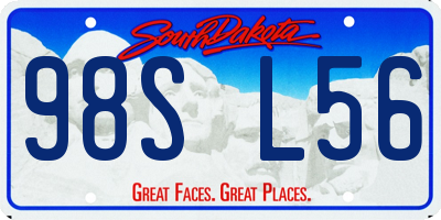 SD license plate 98SL56