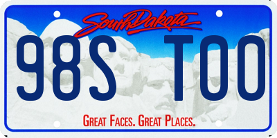 SD license plate 98ST00