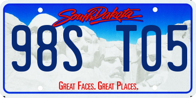 SD license plate 98ST05