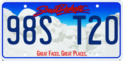 SD license plate 98ST20