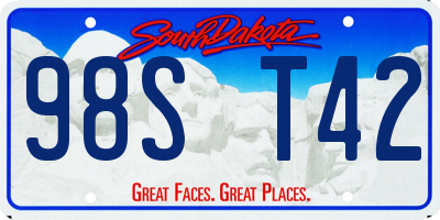 SD license plate 98ST42