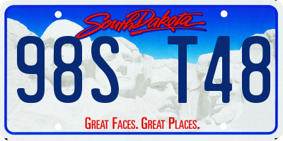 SD license plate 98ST48