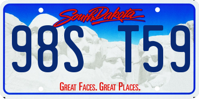 SD license plate 98ST59