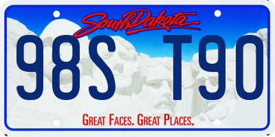 SD license plate 98ST90