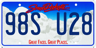 SD license plate 98SU28