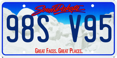 SD license plate 98SV95