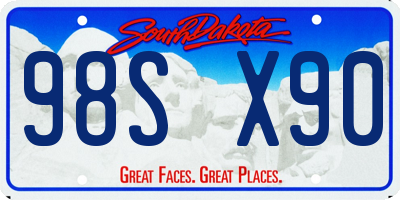 SD license plate 98SX90