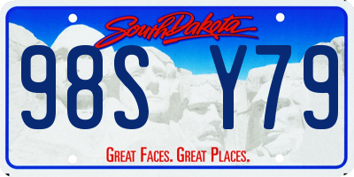 SD license plate 98SY79