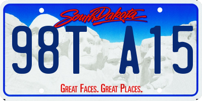 SD license plate 98TA15