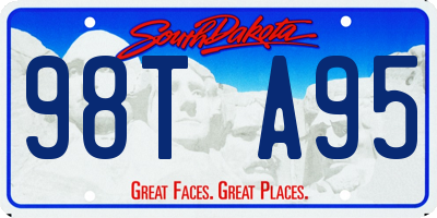 SD license plate 98TA95