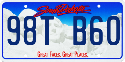SD license plate 98TB60