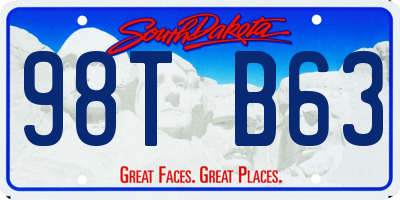 SD license plate 98TB63