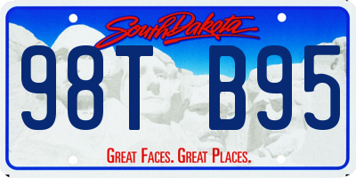 SD license plate 98TB95