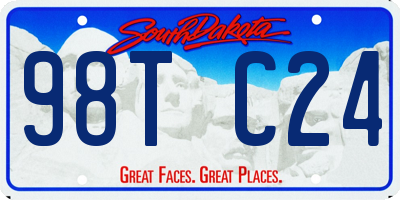 SD license plate 98TC24