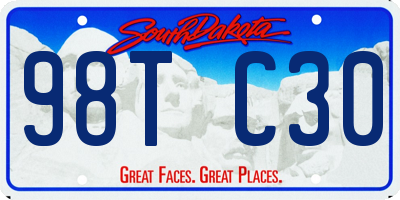 SD license plate 98TC30