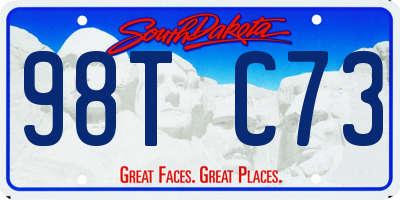 SD license plate 98TC73