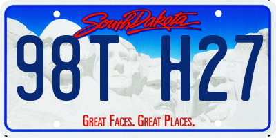 SD license plate 98TH27