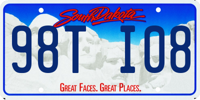 SD license plate 98TI08