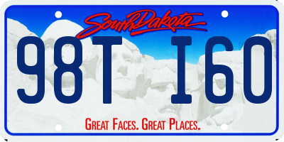 SD license plate 98TI60