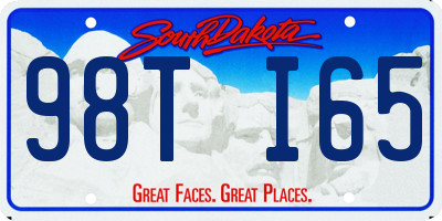 SD license plate 98TI65