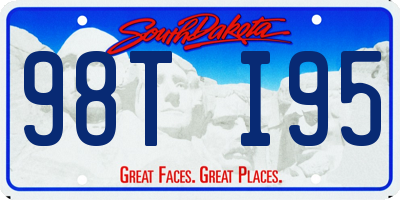 SD license plate 98TI95