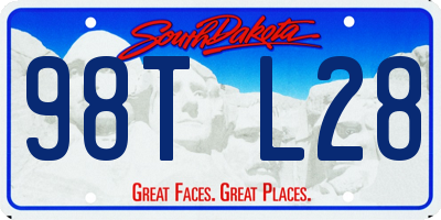 SD license plate 98TL28