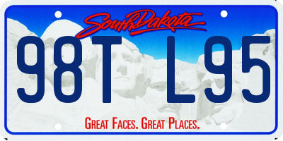 SD license plate 98TL95