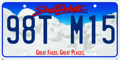 SD license plate 98TM15
