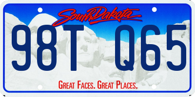 SD license plate 98TQ65