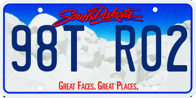 SD license plate 98TR02