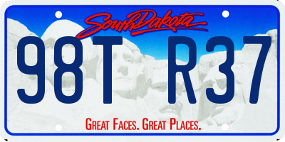 SD license plate 98TR37