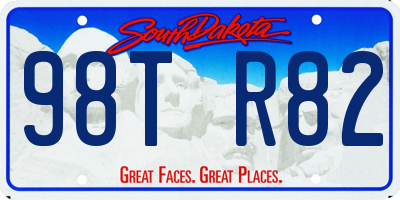 SD license plate 98TR82