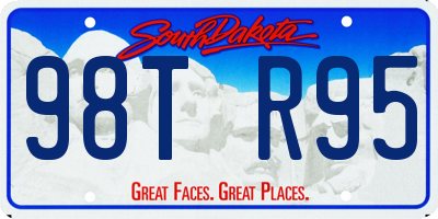 SD license plate 98TR95