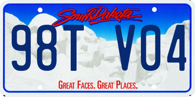 SD license plate 98TV04