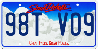 SD license plate 98TV09