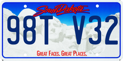 SD license plate 98TV32