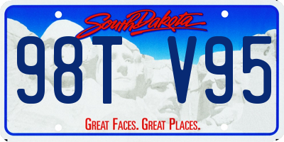 SD license plate 98TV95