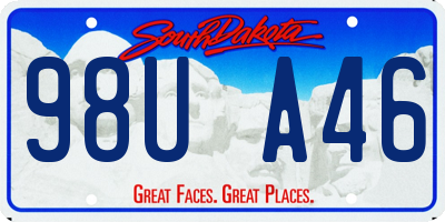 SD license plate 98UA46