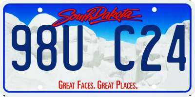 SD license plate 98UC24