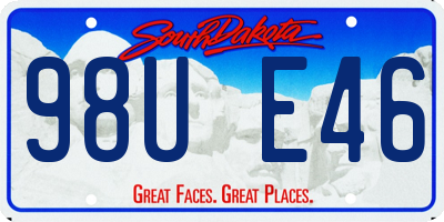 SD license plate 98UE46