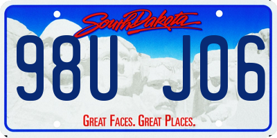 SD license plate 98UJ06