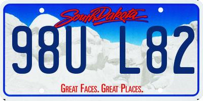 SD license plate 98UL82