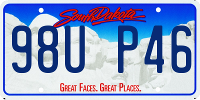 SD license plate 98UP46