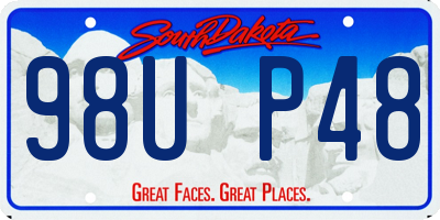 SD license plate 98UP48