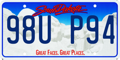 SD license plate 98UP94