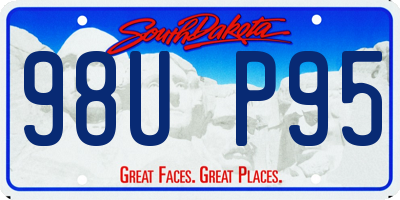 SD license plate 98UP95