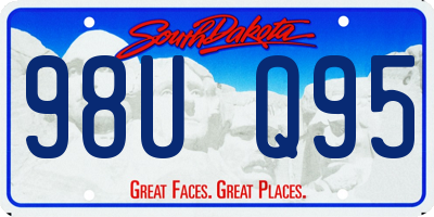 SD license plate 98UQ95