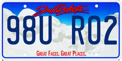 SD license plate 98UR02