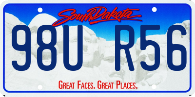 SD license plate 98UR56