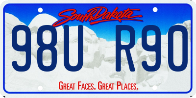 SD license plate 98UR90